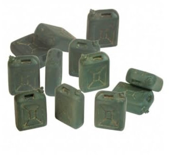 Vallejo SC208 1/35 Israelische Benzinkanister, 12 Stück Modellbausatz, verschieden