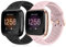 Runostrich Sport Strap Compatible with Fitbit Versa 2/Fitbit Versa/Versa Lite/SE, Soft Silicone Band Replacement Breathable Wristband Accessories for Smart Fitness Watch Women Men(Black+Pink Sand)