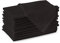 Encasa XO Baumwollstoffservietten | 12er-Set | Größe 43x43 cm | Charcoal Grey Volltonfarbe | Waschmaschinenfest