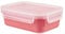 Emsa N10123 Clip & Close Color Edition Frischhaltedose | 0,55 Liter | 100% auslaufsicher/hygienisch | BPA-frei | spülmaschinen-, mikrowellen- und gefriergeeignet | Koralle