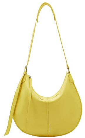 Liebeskind Berlin Damen Hobo M, Leder, Pale Banana, Medium (HxBxT 34.5cm x 43cm x 0.5cm)