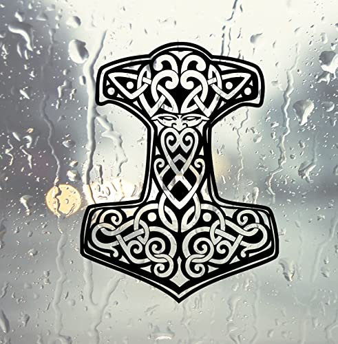 myrockshirt Thors Hammer Hammer Thor Aufkleber Wikinger Nordic Viking Skandinavien Sticker