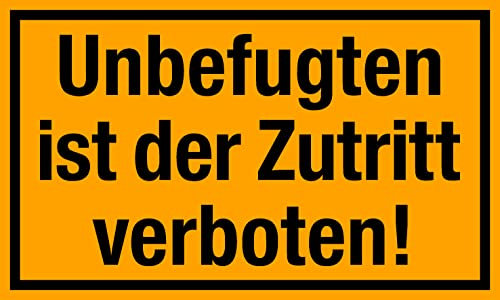 Ausfahrt freihalten Schild 250 x 150 mm 1,5mm dick stabil witterungsbeständig (Unbefugten ist der...)