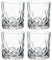 Operitacx 4Pcs Verres À Whisky, 200 Ml Verres De Rhum Cristal DéLicat De Cocktail En Original Lunettes À Mojito Eau