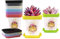 8 Stück Kunststoff-Pflanzen-Sämlinge für Kinderzimmer, schönes Aquarell-Meerschweinchen-Muster, Blumentopf mit Tablett, 8 Farben