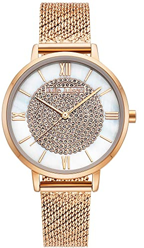 Julie Julsen JJW1412RGME Glitter Uhr Damenuhr Edelstahl 3 bar Analog Rose