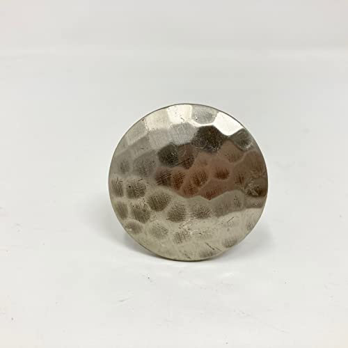 Hammered Antique Knob. Home Decor Drawer Pull (Antique Pewter)