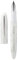 HONG DIAN Hongdian N23 White Rabbit Fountain Pen, Long Blade Medium Nib Silver Trim, New Year Lucky Rabbit Carving Design, Smooth Writing Pen with Converter and Metal Pen Box Set