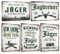 5er Set - Jäger BlechSchild 20x30cm - Jagd Metallschild mit Lustig Spruch - Jagdrevier - Deko Geschenk für Männer Bar Cave Partykeller Schützenfest Draussen - Wetterfest Schild