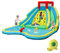 DREAMADE Wasserpark Aufblasbar, Hüpfburg mit Doppelrutsche & Kletterwand & Pool, 450 cm x 360 cm x 230 cm Wasserspielcenter Garten, Hüpfburg für Kinder ab 3 Jahre (mit Gebläse)
