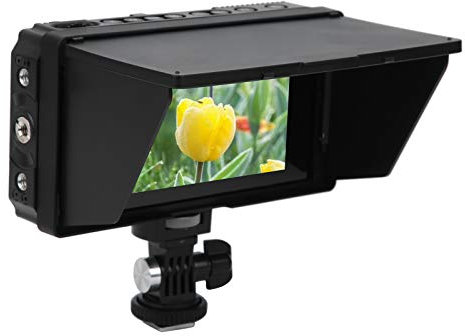 Screen Camera Monitor C50 5 Inch IPS Touch Screen Camera Field Monitor 2000 Nit 4K HDMI Input Output Monitor HD 1920x1080 IPS Peaking Waveform Histogram Camera Monitor