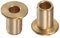 QUARKZMAN 2Stk Flansch Lager Hülse 8mm Bohrung 12mm AD 20mm Länge 2mm Flansch Dicke Bronze Buchse Selbstschmierende Buchsen Hülse für Industrielle Anlagen