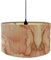 FANSU Abat-Jour en Tissu Moderne Motif en Marbre Tambour Abat-jour, Remplacement Abat, Jour Fait à la Main, pour Lampe de Table, Suspension, Lampe de Chevet, Lampadaire (Rose clair,30 * 20cm)