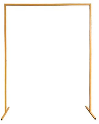 Trimming Shop Rectangle Arch Stand 150cm x 200cm Gold Metal Arch Backdrop Stand Party Background Decoration Garden Arbors for Wedding Reception Valentines Baby Shower Engagement Birthday Decor
