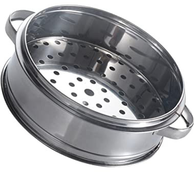 GOOHOCHY Gemüse-Dampftopf, Dampfkorb für Kochtöpfe, Reiskocher und Dampfgarer, Gemüse-Dampfkorb, aus chinesischem Holz, Dampftopf, asiatischer Dampftopf für Babys