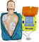 Halbkörper-HLW-Erste-Hilfe-Trainingspuppe mit Defibrillatoren, Simulator für kardiopulmonale Wiederbelebung für Erwachsene, Studienmodell für künstliche Beatmung