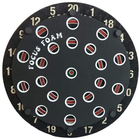 Generic Focus Dartscheibe aus Schaumstoff, Triples and Doubles Cirles, Trainingspad