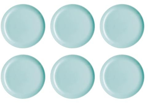 Luminarc Diwali Turquesa 6 Plato Postre Opal 27cm Opal Apto Microondas Apto Frigorífico Reciclable