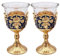 Generic - Verre à vin blanc de style baroque, élégant, polyvalent - Alliage + Verre - 180 ml - Coupe - Pour maison - Transparent, Durable - Réutilisable