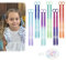 Dreamlover Haarschmuck Mädchen, Bunte Haarsträhnen Kinder, Haarsträhnen Mädchen, 12 Stück