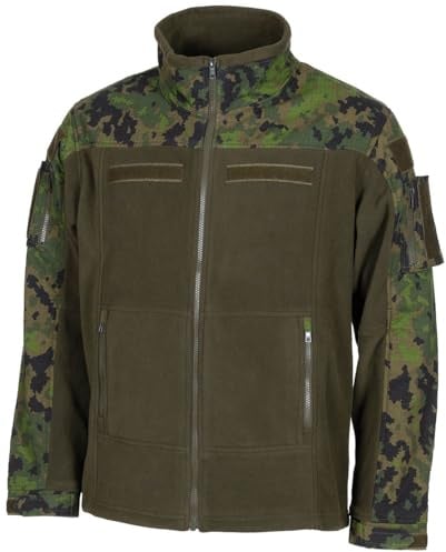 MFH Militärische Tarnungs-Feldjacke, 100% Polyester, Rip Stop Besatz, verstellbare Ärmel und Bund, YKK Reißverschlüsse