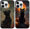 2 Stück Handyhülle für iPhone 7/iPhone 8/iPhone SE 2022/2020 Hülle 4.7'', Anime Art Anime Katze und Mond künstlerische Ästhetik Motiv Designs Case Schutzhülle Stoßfest TPU Weich Ultra Dünn Cover -04