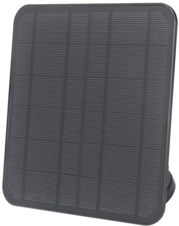 Culnflun Solar Panel Charger for Surveillance Camera, 12W Quick Charge Ip65 Waterproof 9.8ft Adjustable Wall Cable, For Ring Spotlight Cam And Ring Stick up Cam(Black)