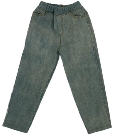 Harilla Actionfiguren im Maßstab 1/6, Hosen, Jeans, Dekoration für Puppen, stilvolles Ankleiden, Rollenspiel, Spielzeugfigur, Kostüm für 12-Zoll-Figurenkörper, Hellblau