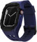 Nereides Compatible with Apple Watch Strap 45mm 44mm, for iWatch Strap Series 9/8/7/6/5/4/SE/SE2, Rugged Heavy Duty Case with Band, Shockproof PC Frame Bumper Cover for Men (Ocean Blue)
