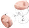 Cabilock 2Piezas Vasos Antiderrame para Pequeños de Vaso de Transparente para
