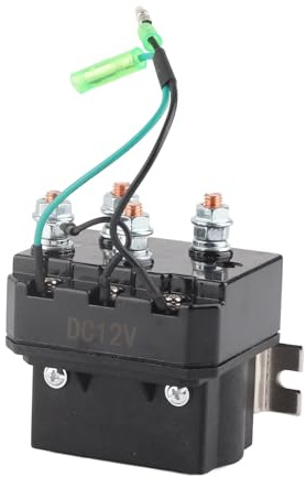 BAOFUYA Winch Solenoid Relay: Heavy-Duty 12V Contact Relay for 1500-5000lb ATV UTV Truck Winches with Easy Installation