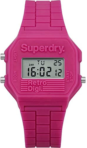 Superdry DamenArmbanduhr Digital Quarz Silikon SYLSYL201P