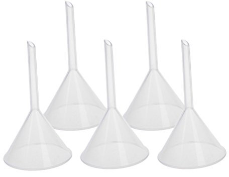 ounona 60 ml multifunción embudos de laboratorio filtro embudo de plástico 5pcs