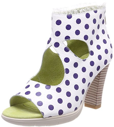 Laura Vita Femme Donuts 018 Sandales Ouvertes, Blanc, 37 EU