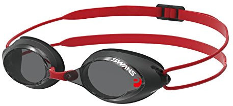 SWANS Wettkampf Schwimmbrille SRX-N PAF, Farbe:Black red (BK/R)