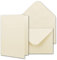 NEUSER PAPIER 75x Faltkartenset inklusive Briefumschläge DIN A6 / C6 in Naturweiß - Blanko Einladungskarten 10,5 x 14,8 cm zum Selbstgestalten & Kreieren