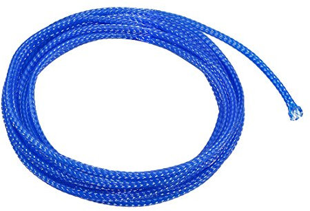 sourcing map Expandable Sleeving, 2.4mm Dia 6.6ft Cable Sleeve, Blue