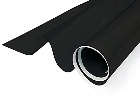 G Greenfilm Static Cling 5% Dark Window Tint for Residential and Automotive - DIY Non-Adhesive, UV Protection, Sun Blocking, Heat Control, Removable, Renter-Friendly Window Cling Film (24 x 120)