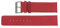 Rolf Cremer Uhrenarmband Rot, 22 Millimeter, Dornschließe, Titan, Leder, Klassisch, Unisex