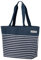 anndora shopper 17 Liter Damen Handtasche navy blau weiß
