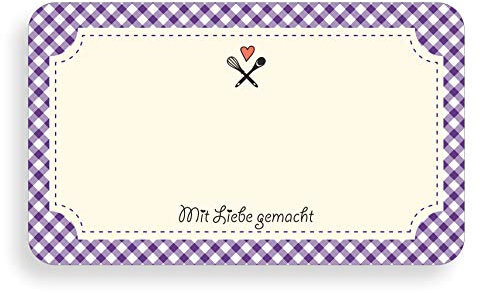 TYPOGRAPHUS 210 selbstklebende Etiketten zum Beschriften - 63x38 mm - Ablösbare Papieraufkleber für Gläser, Marmelade, Einmachgläser (SW4)