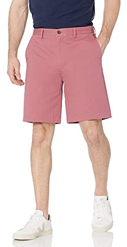 Amazon Essentials Short Chino 23cm, Coupe Classique Homme, Rose, 42W