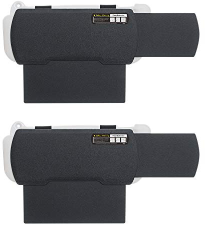 TFY Extensor de visera solar para parabrisas y ventana lateral, parasol, antirreflejos y bloqueador de rayos UV para conductor y pasajero, 2 piezas (negro)
