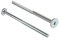 woplus Flachkopfschrauben Möbelschrauben Möbelverbinder Stahl Verzinkt M6 x 100mm Flachkopf Antrieb:Innensechskant SW4 (10 Stück M6 x 100mm)