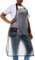 Waterproof Plus Size Aprons for Women Men with Pockets Adjustable Durable Rubber Vinyl for Bib Kitchen Cooking Dish Washing, Black Transparent, XXXXXL