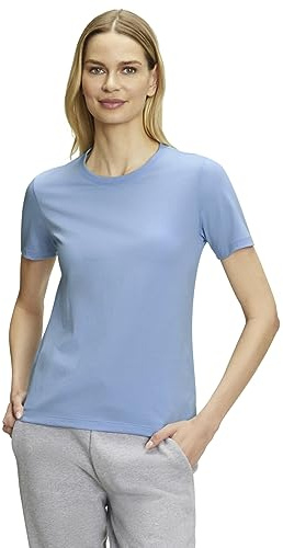 FALKE Damen Basic Round Neck Kurzarmshirt weich kurzarm bequem sehr leicht atmungsaktive Baumwolle 1 Stück