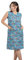 EMMESSE Copriabito Donna 100% Cotone SANFORIZZATO Fantasia Floreale Bottoni Centrali Made in ItalyEgidio (Azzurro, L)