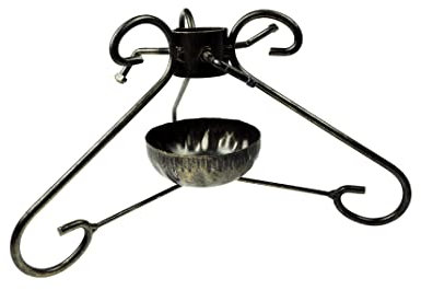 KM TRADE Weihnachtsbaumständer Ø 54mm mit Wassertank Baumständer aus Metall Christbaumständer Antik-Optik