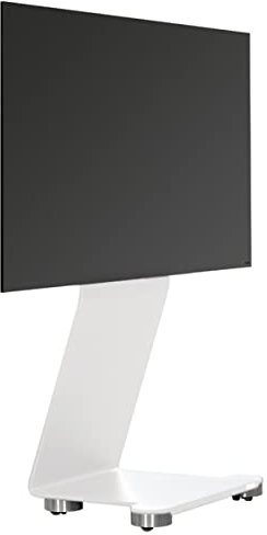 Wissmann Designer TV-Halter Swing Art 120-ST inkl Rollen (weiß) weiß für TV 40“-65“