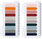 Selbstklebende Notizzettel mit Lineal Haftstreifen-400 Stück von Ordinate-Haftnotizen Tabs für Lesezeichen,Studium, Büro, Schulplaner Memo (F-400 Stück Autumn Twilight Collection-2 Stil)